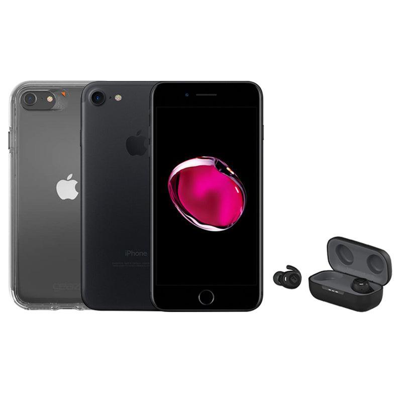 Mint+ Value Apple iPhone 7 32GB Smartphone, Case & Earbuds Bundle - Black | 1014642 (7394198421692)