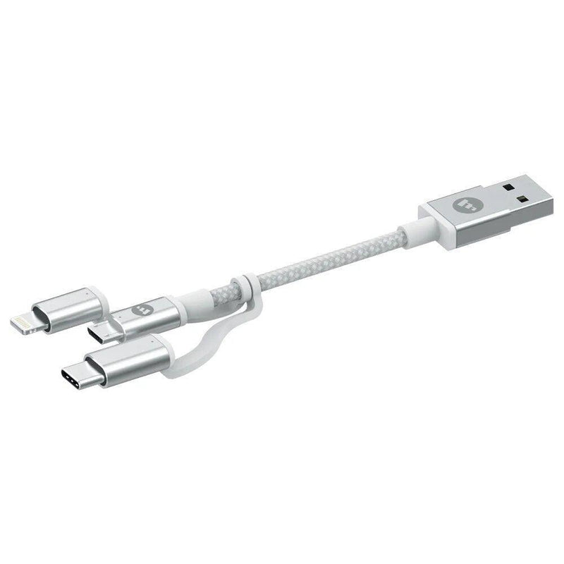 Mophie 3-in-1 Charging Cable 1M - White | 409903219 from DID Electrical - guaranteed Irish, guaranteed quality service. (6977567817916)