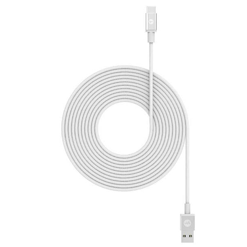 Mophie 3M Charge and Sync USB-A to USB-C Cable - White | 409903207 (7287863345340)