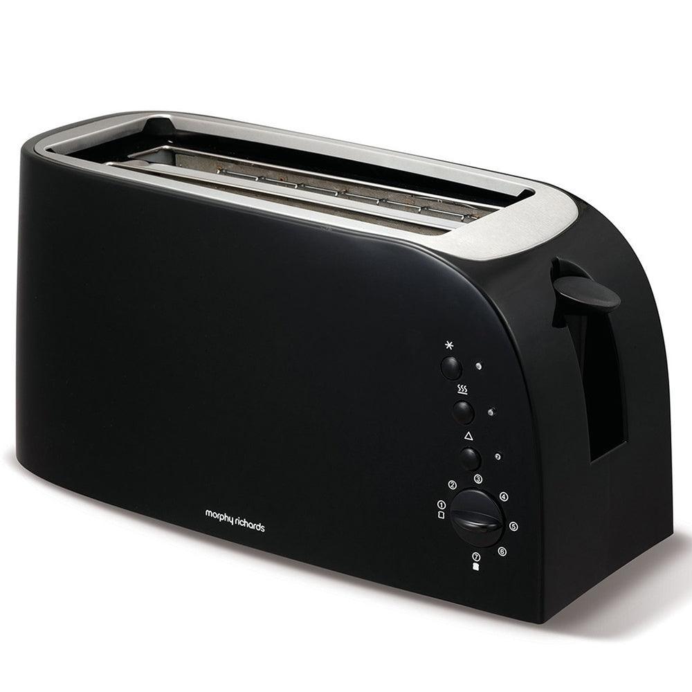 Morphy Richards 1500W 4 Slice Toaster - Black | 980508 from DID Electrical - guaranteed Irish, guaranteed quality service. (6977376026812)