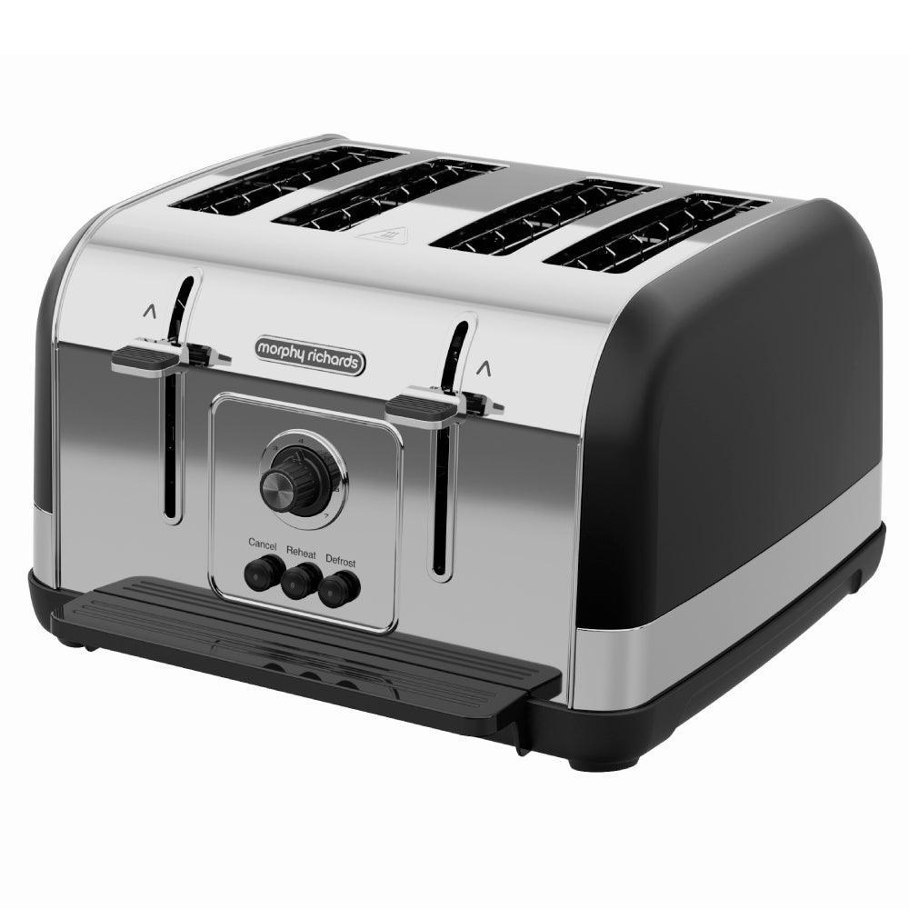 Morphy Richards 1800W 4 Slice Toaster - Black | 240131 (7367131955388)