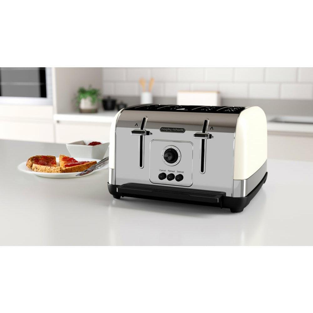 Morphy Richards 1800W 4 Slice Toaster - Cream | 240132 (7367131922620)