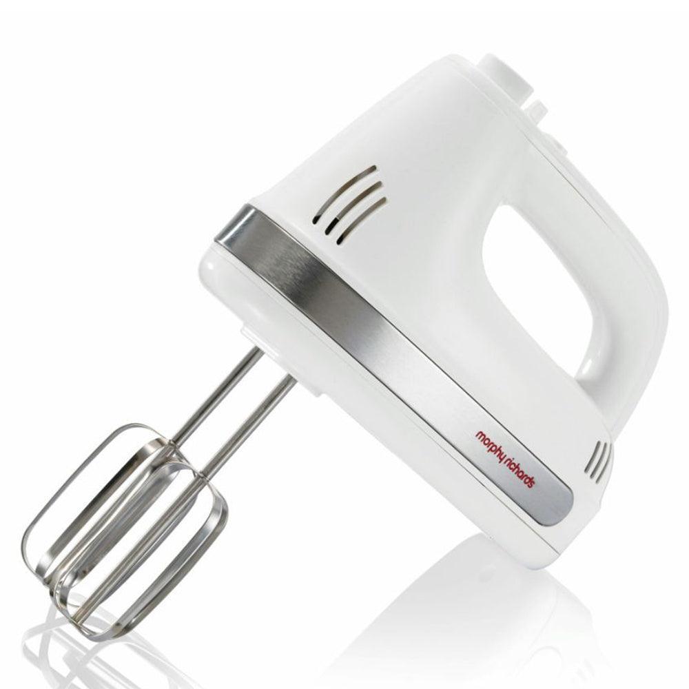 Morphy Richards 200W Hand Whisk - White &amp; Silver | 980527 from DID Electrical - guaranteed Irish, guaranteed quality service. (6977702723772)