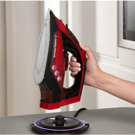 Morphy Richards 2400W Easycharge Cordless Steam Iron - Red &amp; Black | 303250 (7151294513340)