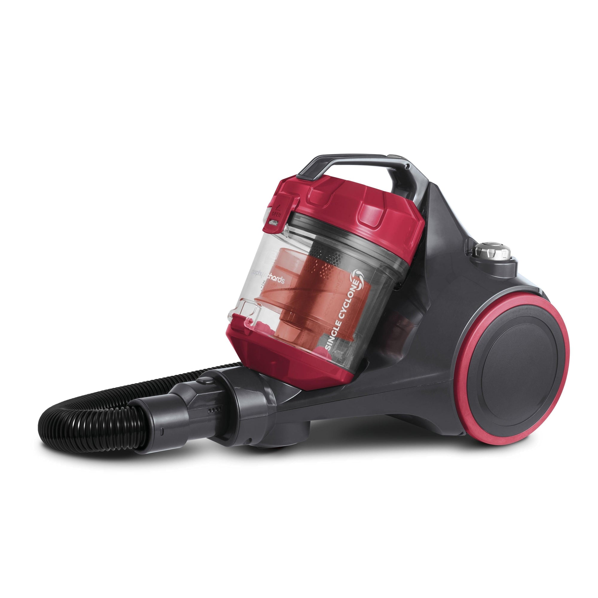 Morphy Richards 2L Bagless Cylinder Vacuum Cleaner with HEPA Filter - Red (7340363382972)