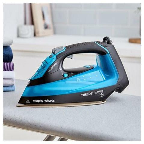 Morphy Richards 3100W Turbosteam Pro Digital Intellitemp Steam Iron - Blue | 303210 (7199038013628)