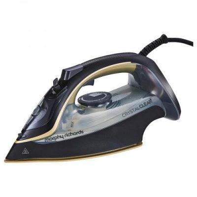 Morphy Richards Crystal Clear 35g Steam Output Steam Iron  - Black & Gold | 300302 (7238757974204)
