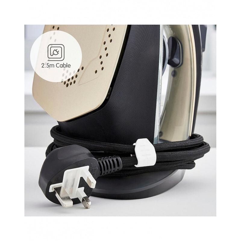 Morphy Richards Crystal Clear 35g Steam Output Steam Iron  - Black & Gold | 300302 (7238757974204)