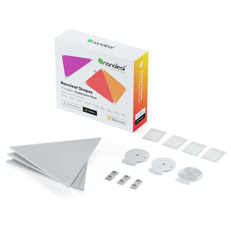 Nanoleaf 3 Light Triangle Shape Expansion Pack - White | NL470001TW3PK from DID Electrical - guaranteed Irish, guaranteed quality service. (6977614282940)