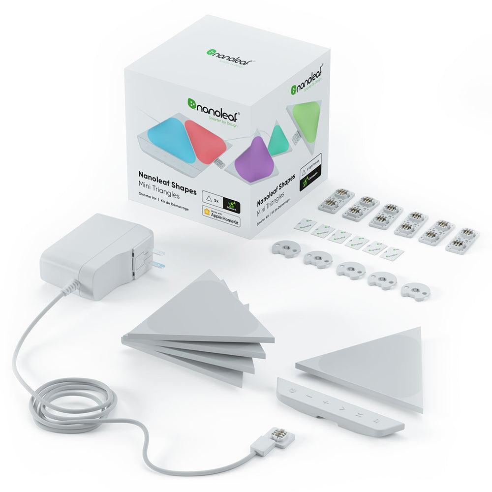 Nanoleaf 5 Light Triangle Starter Kit - White | NL485002TW5PK from DID Electrical - guaranteed Irish, guaranteed quality service. (6977614512316)