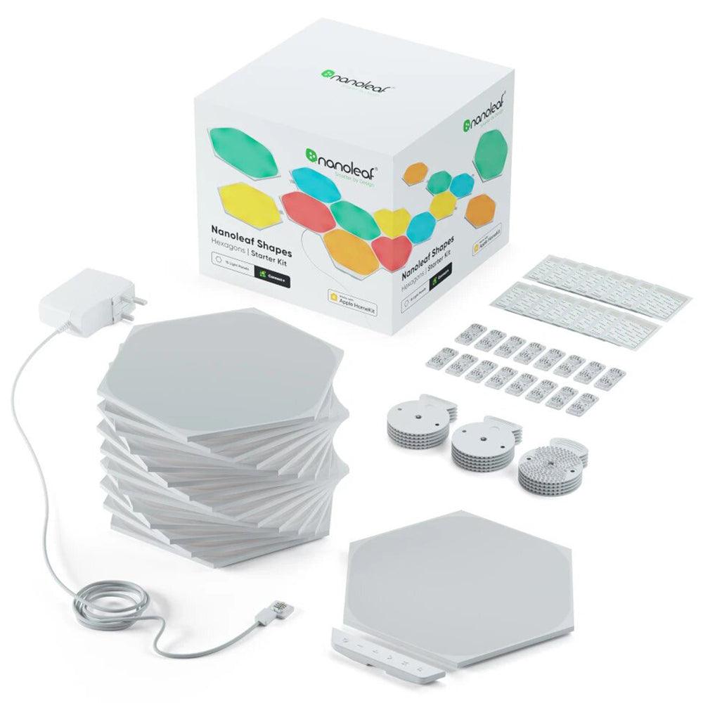 Clearance/Ex-Display Nanoleaf Shapes Hexagon Starter Kit Pack of 15 - White | NL42-6002HX15 from DID Electrical - guaranteed Irish, guaranteed quality service. (6977567424700)