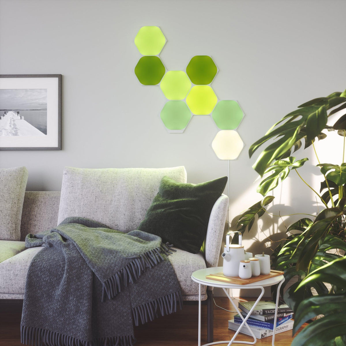 Nanoleaf Shapes Hexagon Starter Kit Pack of 5 - White | NL42-5002HX-5 (6977567293628)