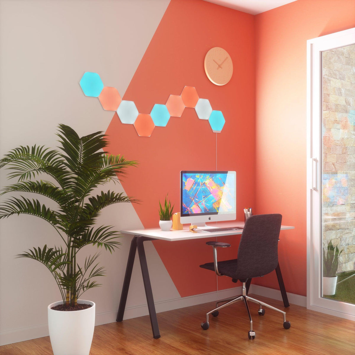 Nanoleaf Shapes Hexagon Starter Kit Pack of 9 - White | NL42-0002HX-9 (6977567195324)