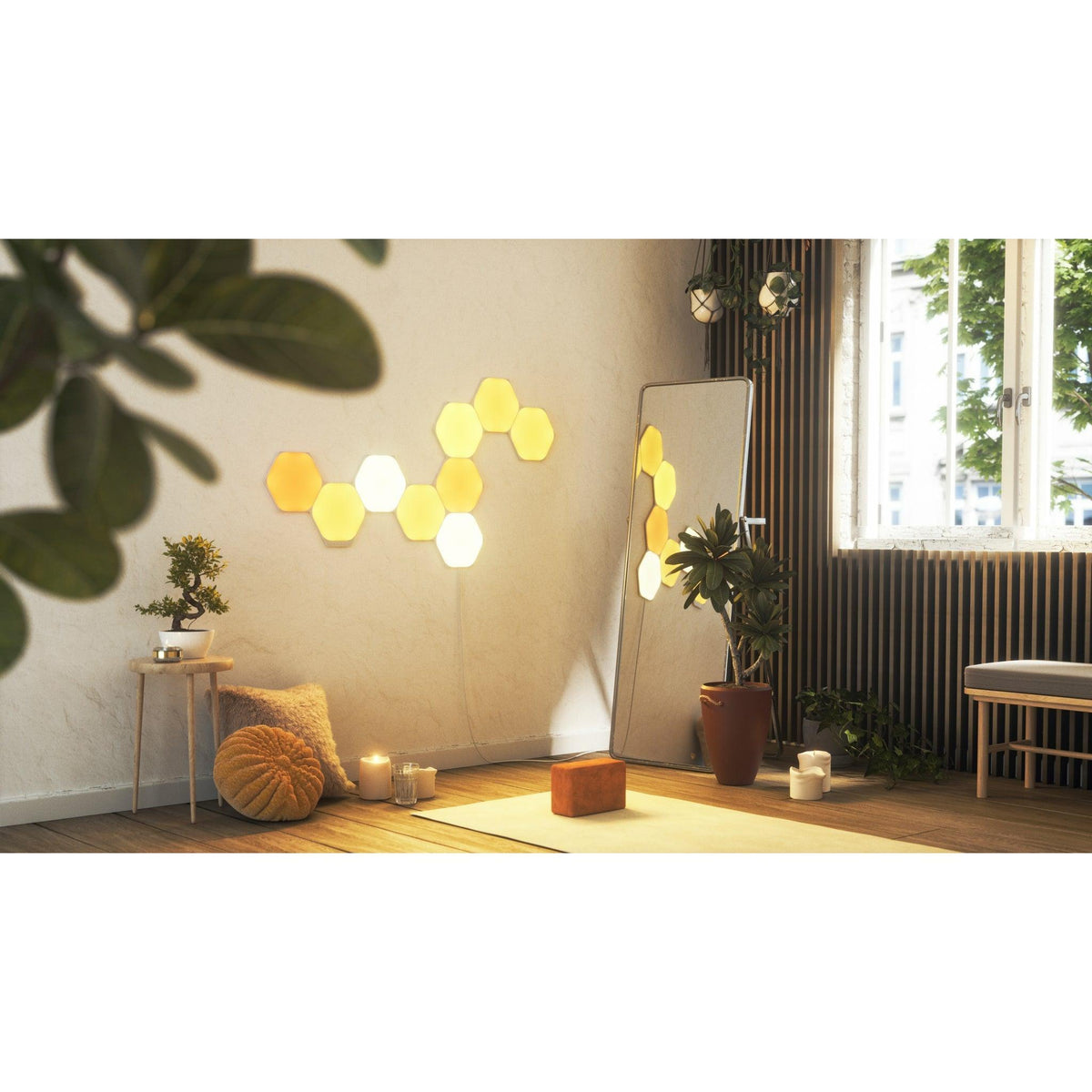 Nanoleaf Shapes Hexagon Starter Kit Pack of 9 - White | NL42-0002HX-9 (6977567195324)