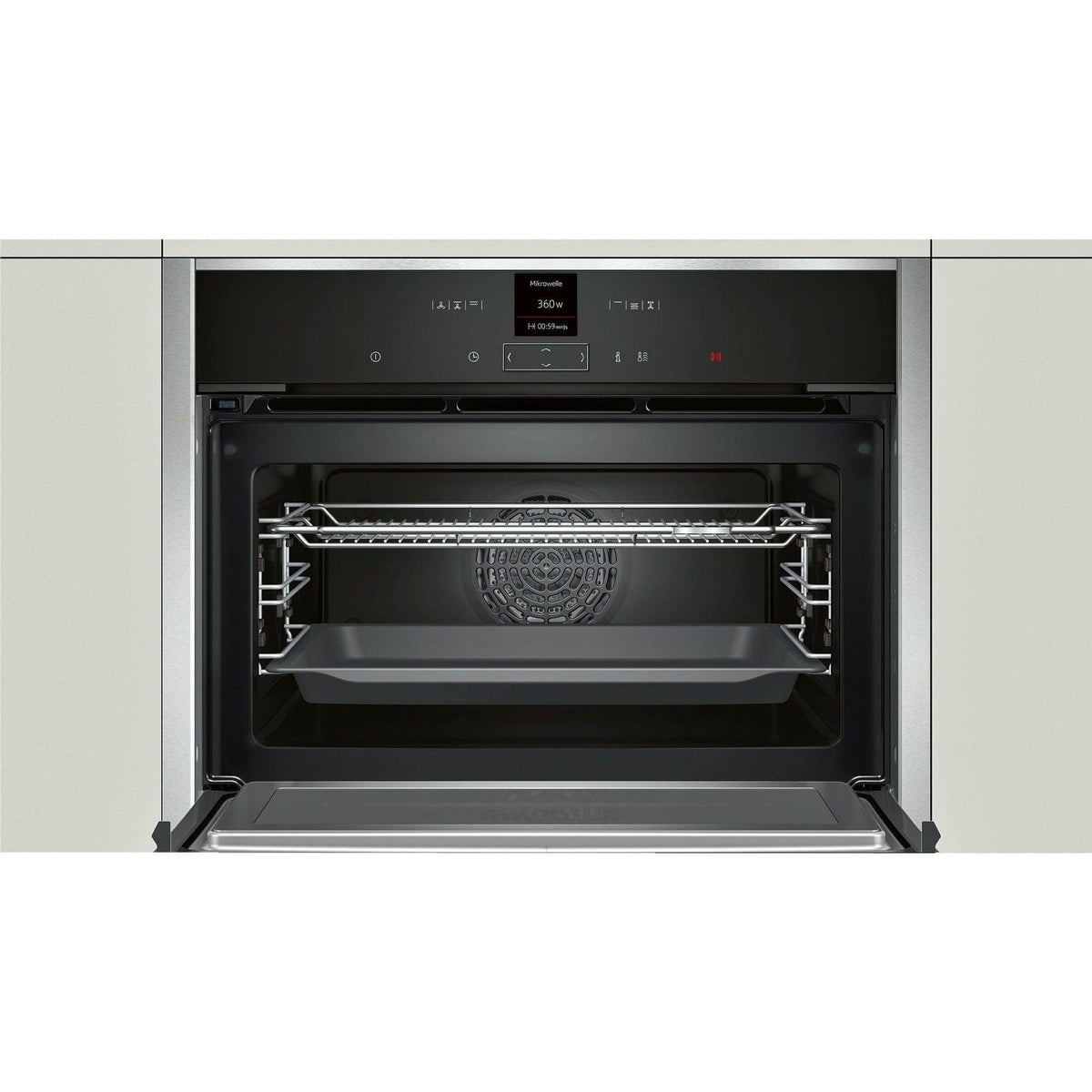 Neff 45L Built-In Combination Microwave - Stainless Steel | C17MR02N0B (6968636801212)