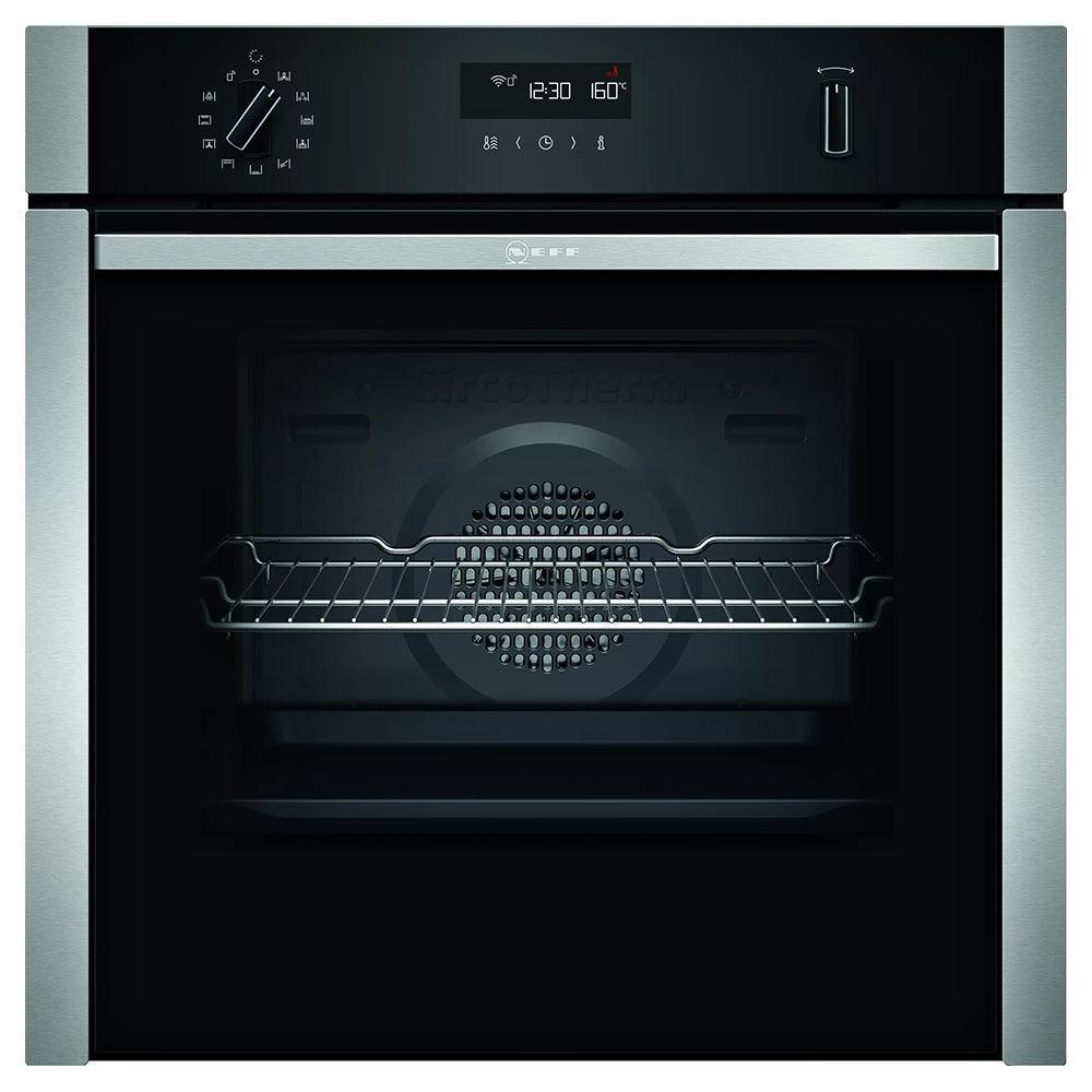 Neff N 50 71L Built-In Electric Single Oven - Stainless Steel | B6ACH7HH0B from DID Electrical - guaranteed Irish, guaranteed quality service. (6977496154300)