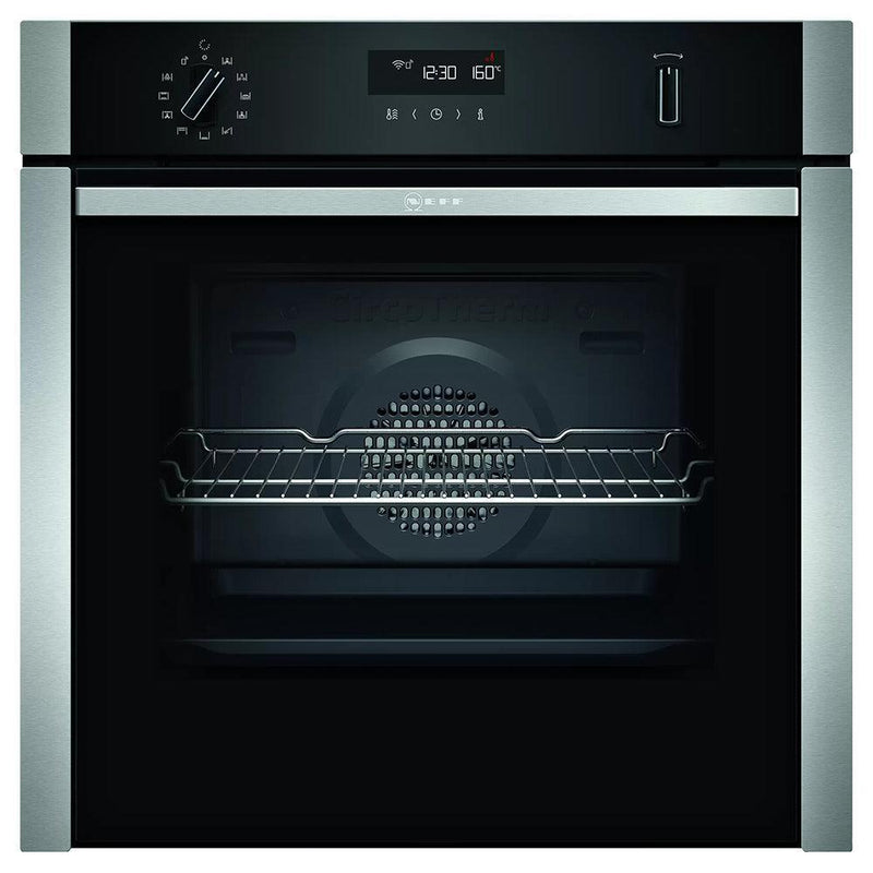 Neff N 50 71L Built-In Electric Single Oven - Stainless Steel | B6ACH7HH0B from DID Electrical - guaranteed Irish, guaranteed quality service. (6977496154300)