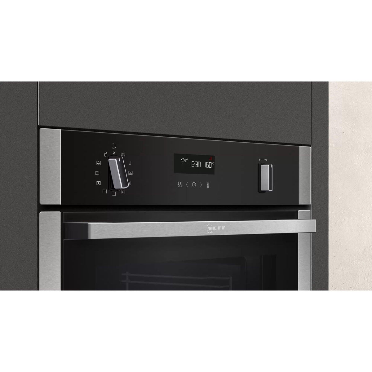 Neff N 50 71L Built-In Electric Single Oven - Stainless Steel | B6ACH7HH0B from DID Electrical - guaranteed Irish, guaranteed quality service. (6977496154300)
