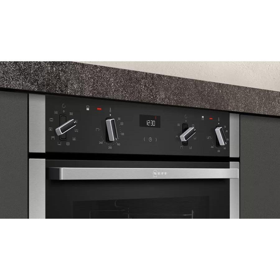 Neff N 50 Built-Under Double Oven - Stainless Steel | J1ACE4HN0B from DID Electrical - guaranteed Irish, guaranteed quality service. (6977649967292)