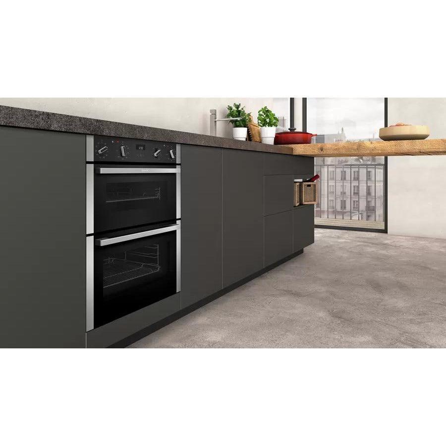 Neff N 50 Built-Under Double Oven - Stainless Steel | J1ACE4HN0B from DID Electrical - guaranteed Irish, guaranteed quality service. (6977649967292)