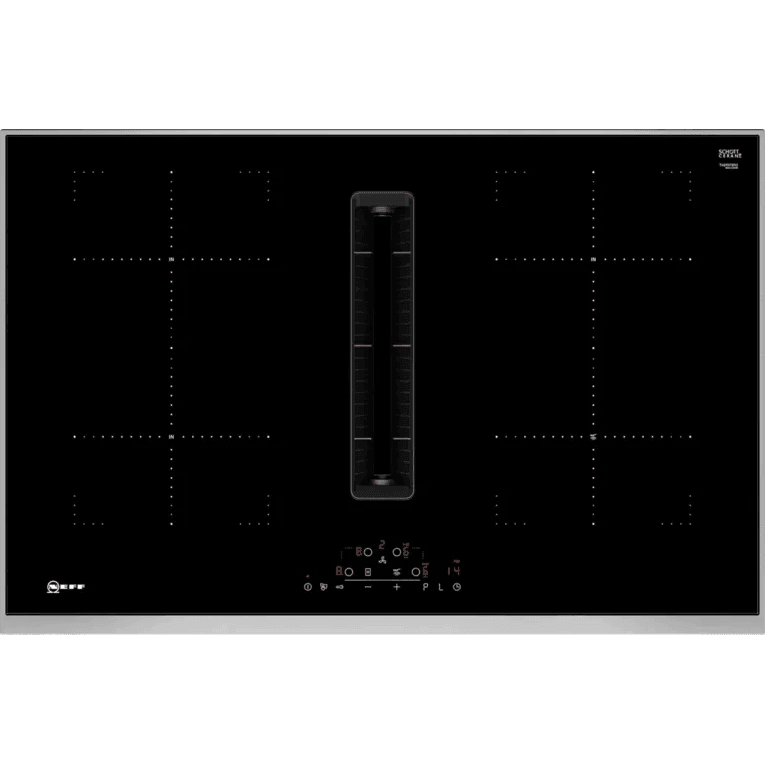 Neff N 70 80CM Built-In Induction Hob with Integrated Ventilation System - Black | T48TD7BN2 (7479140286652)
