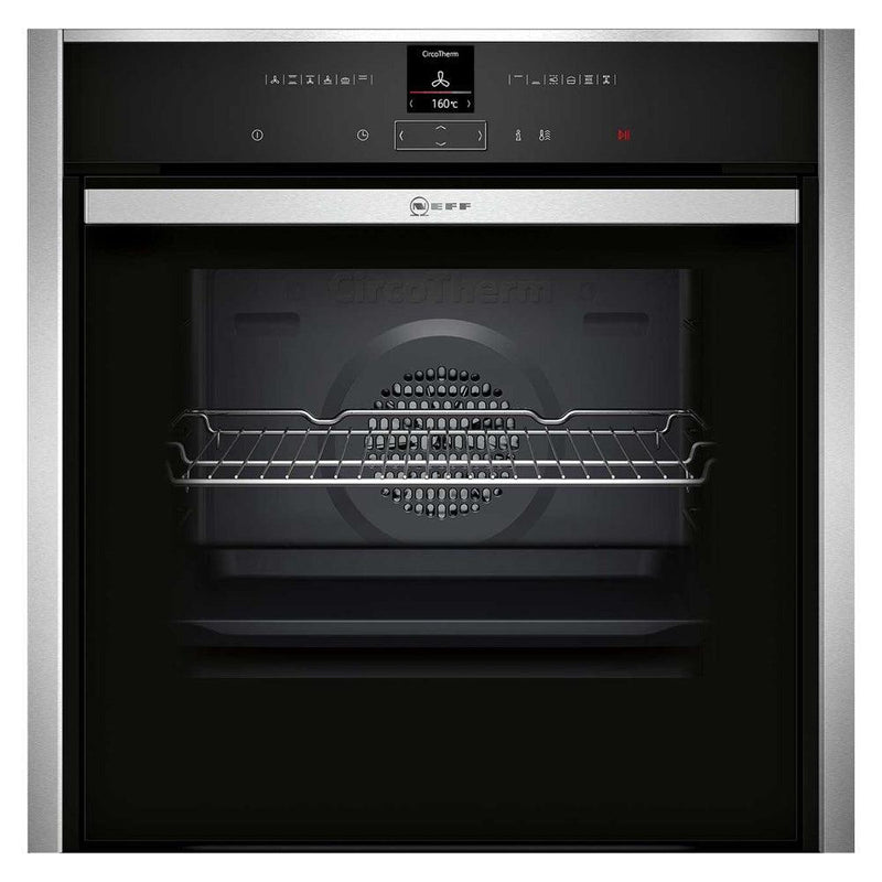 Neff N70 Built-In Electric Single Oven - Stainless Steel | B57CR22N0B from DID Electrical - guaranteed Irish, guaranteed quality service. (6890747756732)
