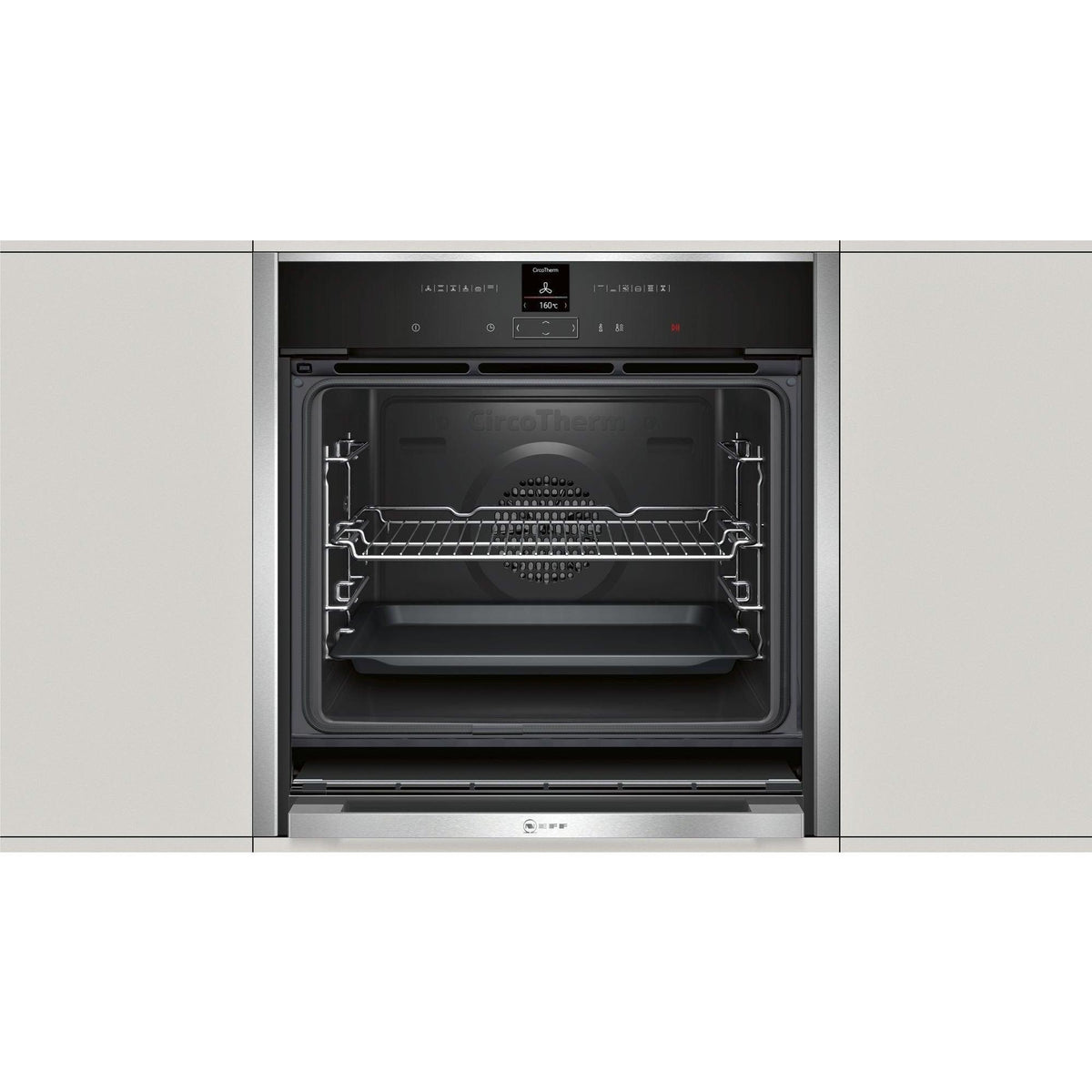 Neff N70 Built-In Electric Single Oven - Stainless Steel | B57CR22N0B from DID Electrical - guaranteed Irish, guaranteed quality service. (6890747756732)
