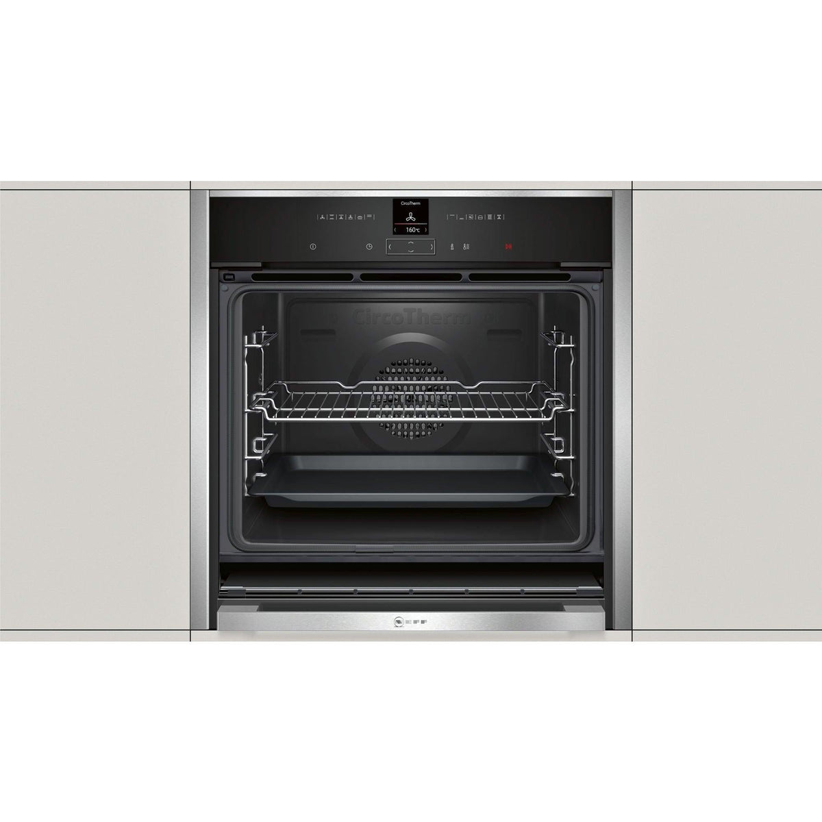 Neff N70 Built-In Electric Single Oven - Stainless Steel | B57CR22N0B from DID Electrical - guaranteed Irish, guaranteed quality service. (6890747756732)