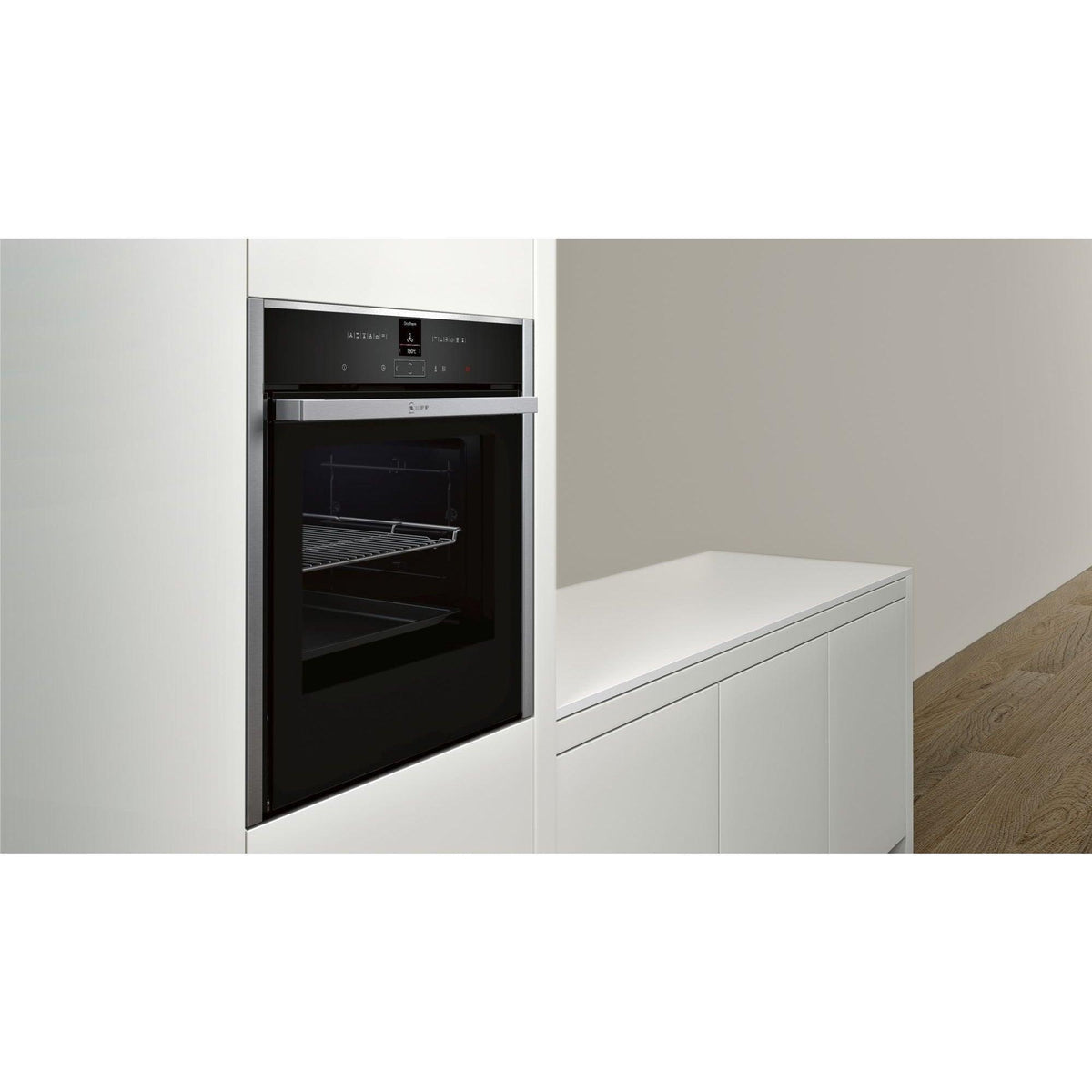 Neff N70 Built-In Electric Single Oven - Stainless Steel | B57CR22N0B from DID Electrical - guaranteed Irish, guaranteed quality service. (6890747756732)