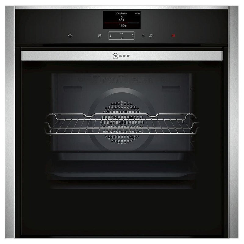 Neff N90 Built-In Electric Single Oven - Stainless Steel | B57CS24H0B (7096606130364)