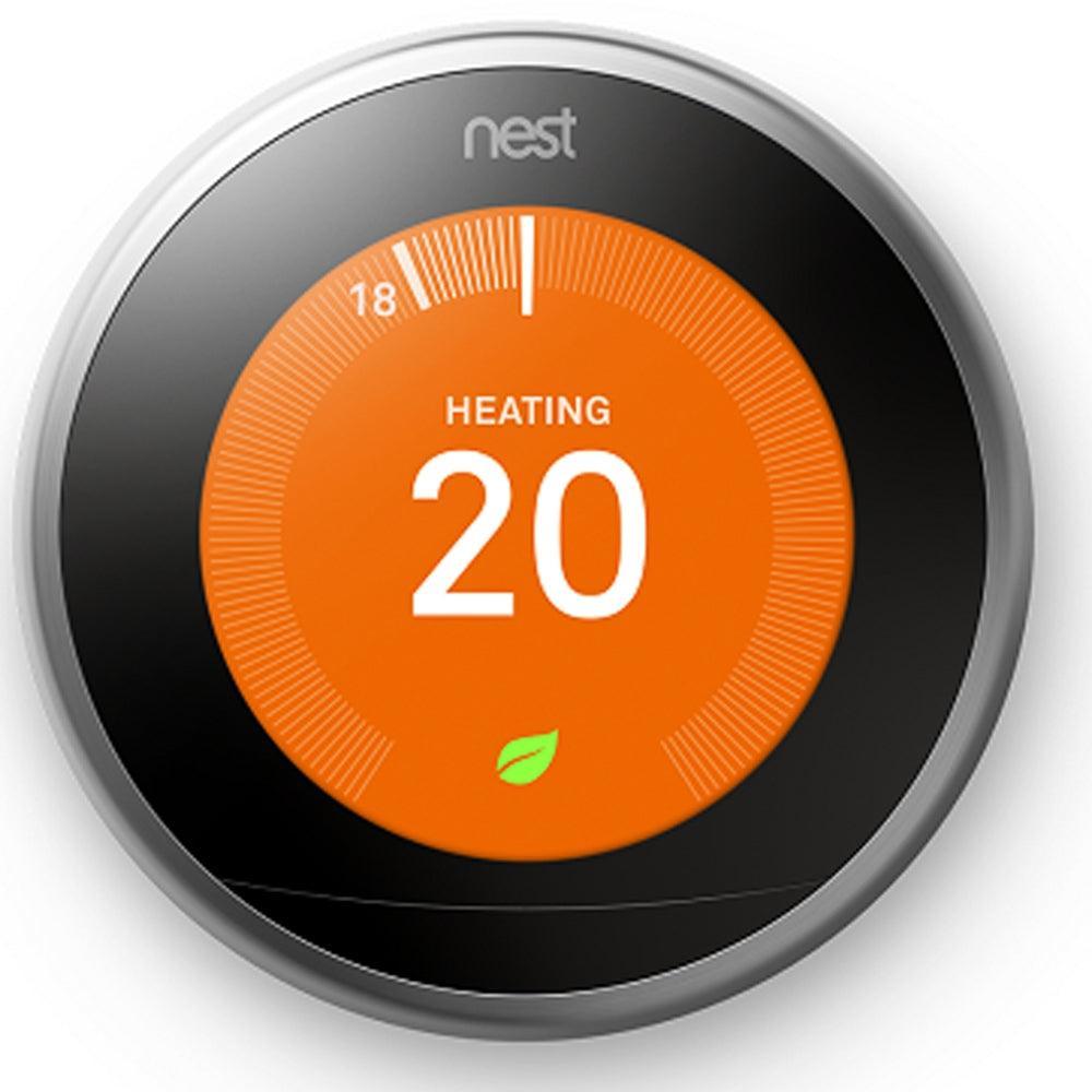 Nest Learning Thermostat 3rd Gen - Stainless Steel | T3028GB from DID Electrical - guaranteed Irish, guaranteed quality service. (6890832593084)