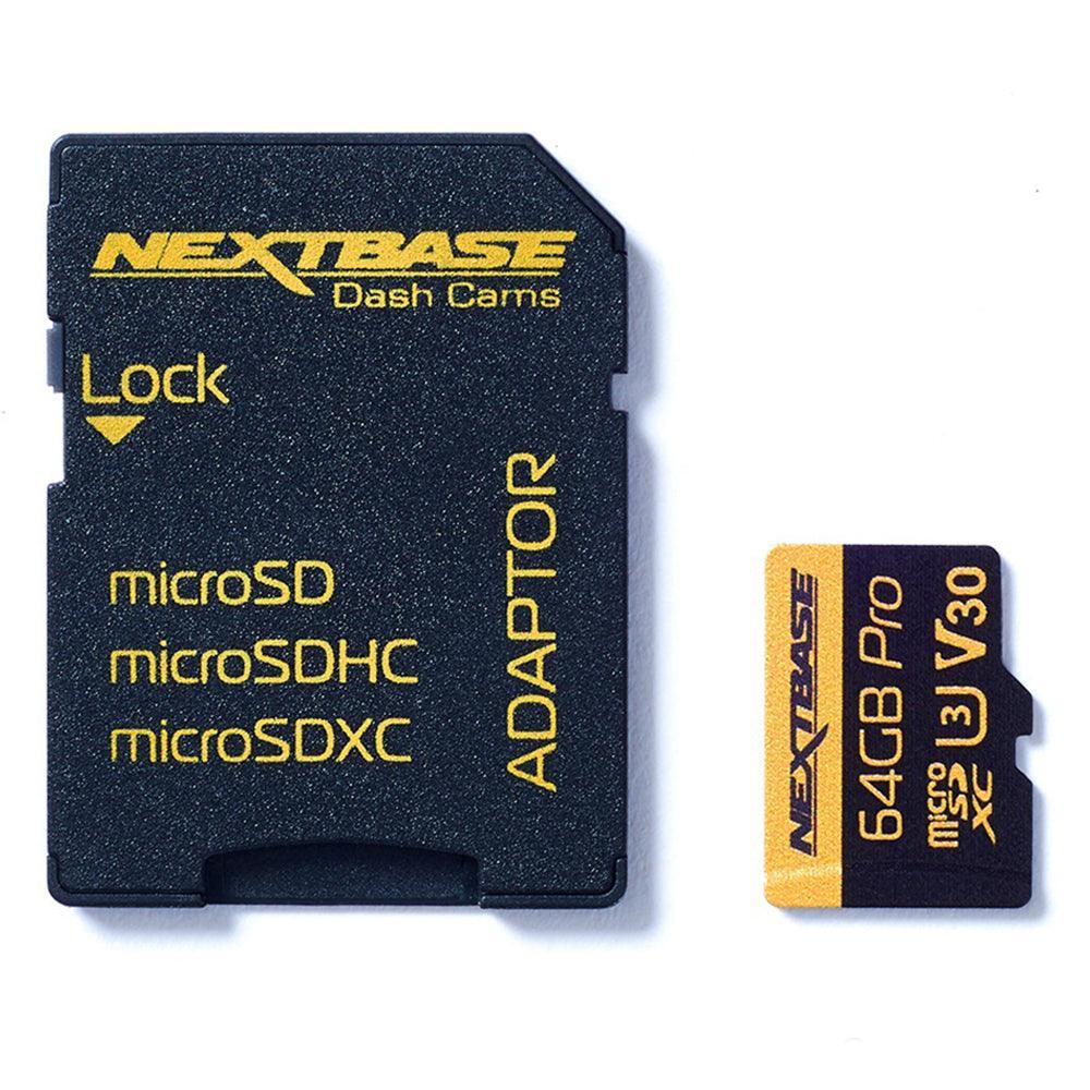Nextbase 64GB U3 Micro SD Card with Adapter - Black | NBDVRS2SD64GB (7105850736828)