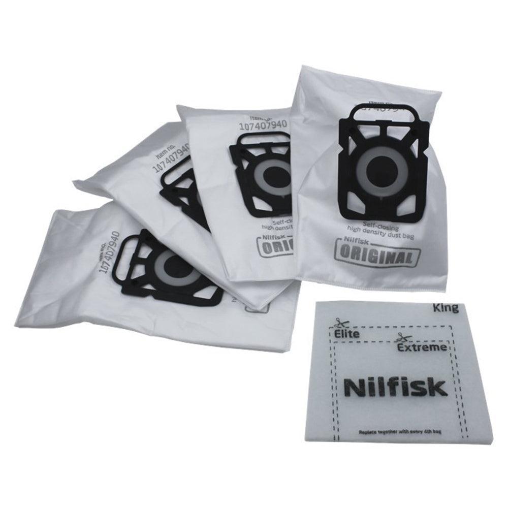 Nilfisk Elite/Extreme Series Vacuum Cleaner Bags - 4 Pack | 412688 from DID Electrical - guaranteed Irish, guaranteed quality service. (6890759585980)