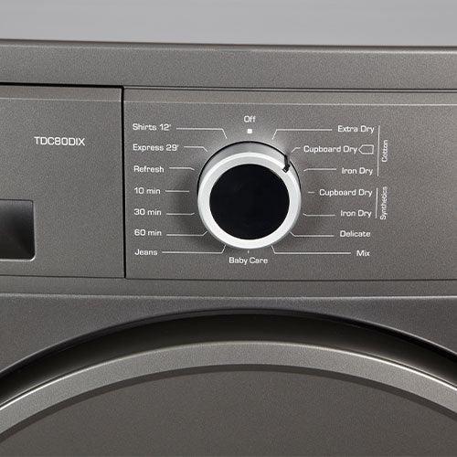 Nordmende 8KG Freestanding Condenser Dryer - Dark Inox | TDC80DIX (7226588659900)