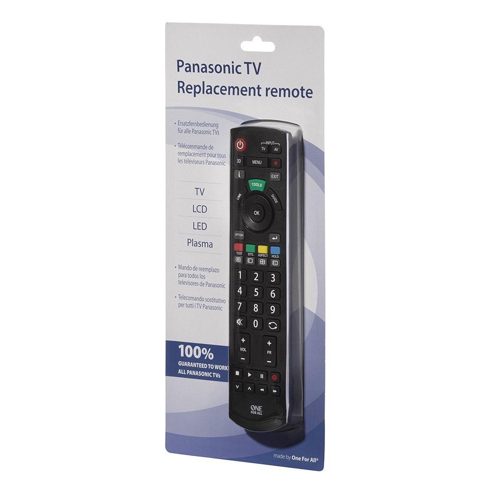 One For All Panasonic TV Replacement Remote Control - Black | URC1914 (7268266836156)