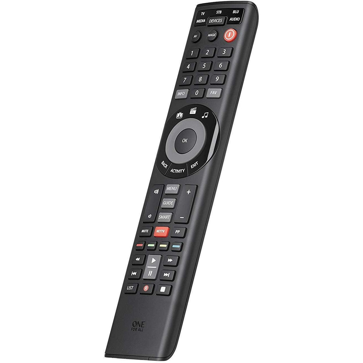 One For All Smart 5 Remote Control - Black | URC7955 from DID Electrical - guaranteed Irish, guaranteed quality service. (6977405026492)