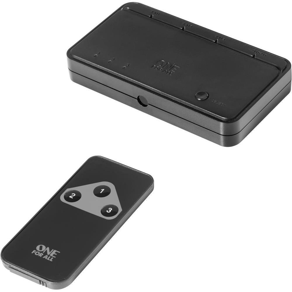 OneForAll Automatic HDMI Switcher - Black | SV1630 from DID Electrical - guaranteed Irish, guaranteed quality service. (6890752737468)