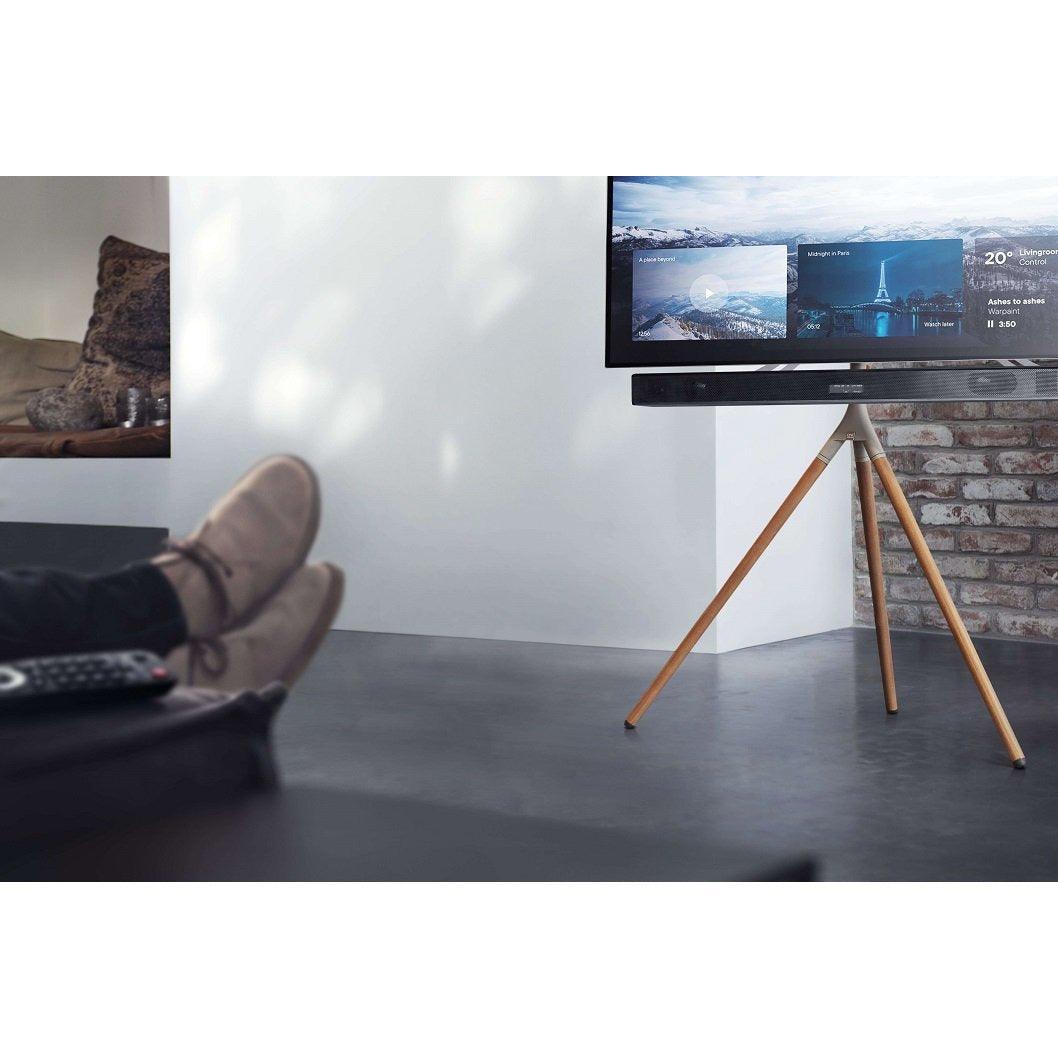 OneForAll Tripod Universal TV Stand for 32&quot; - 65&quot; TV - Walnut &amp; Grey | WM7471 from DID Electrical - guaranteed Irish, guaranteed quality service. (6977635614908)