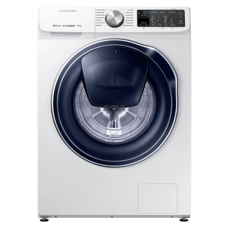 Samsung QuickDrive 8KG 1400 Spin Freestanding Washing Machine - White | WW80M6450PM from DID Electrical - guaranteed Irish, guaranteed quality service. (6890771316924)