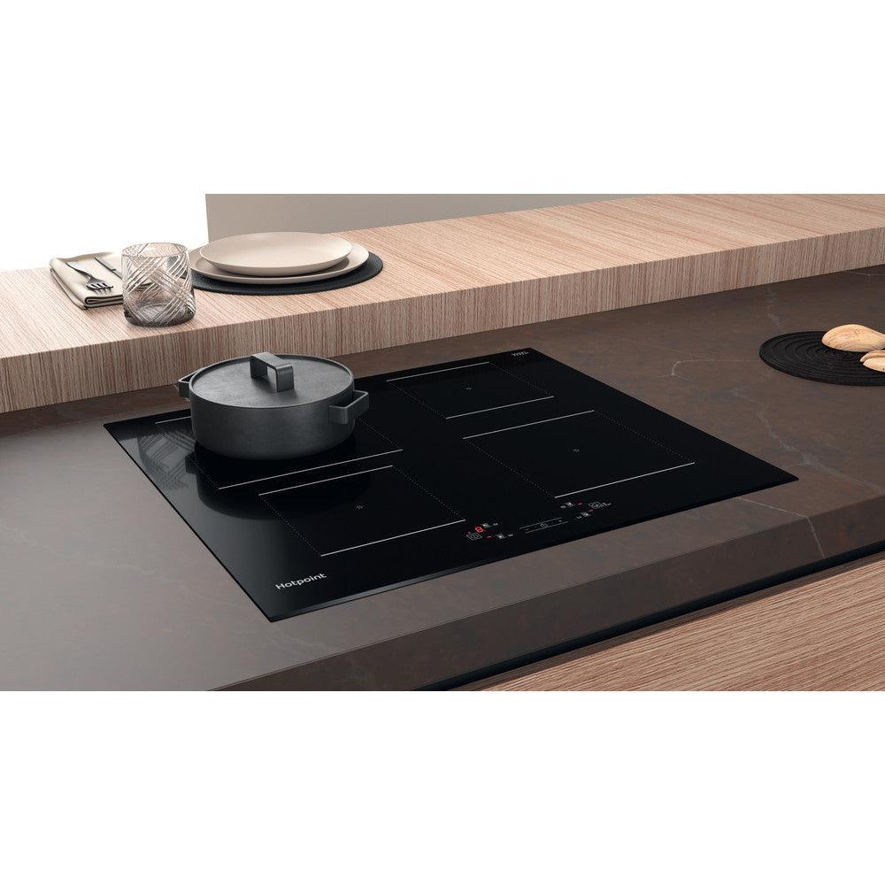 Clearance/Ex-Display Hotpoint 60CM 4 Zone Ceramic Induction Hob - Black | TQ4160SBF from DID Electrical - guaranteed Irish, guaranteed quality service. (6977524793532)