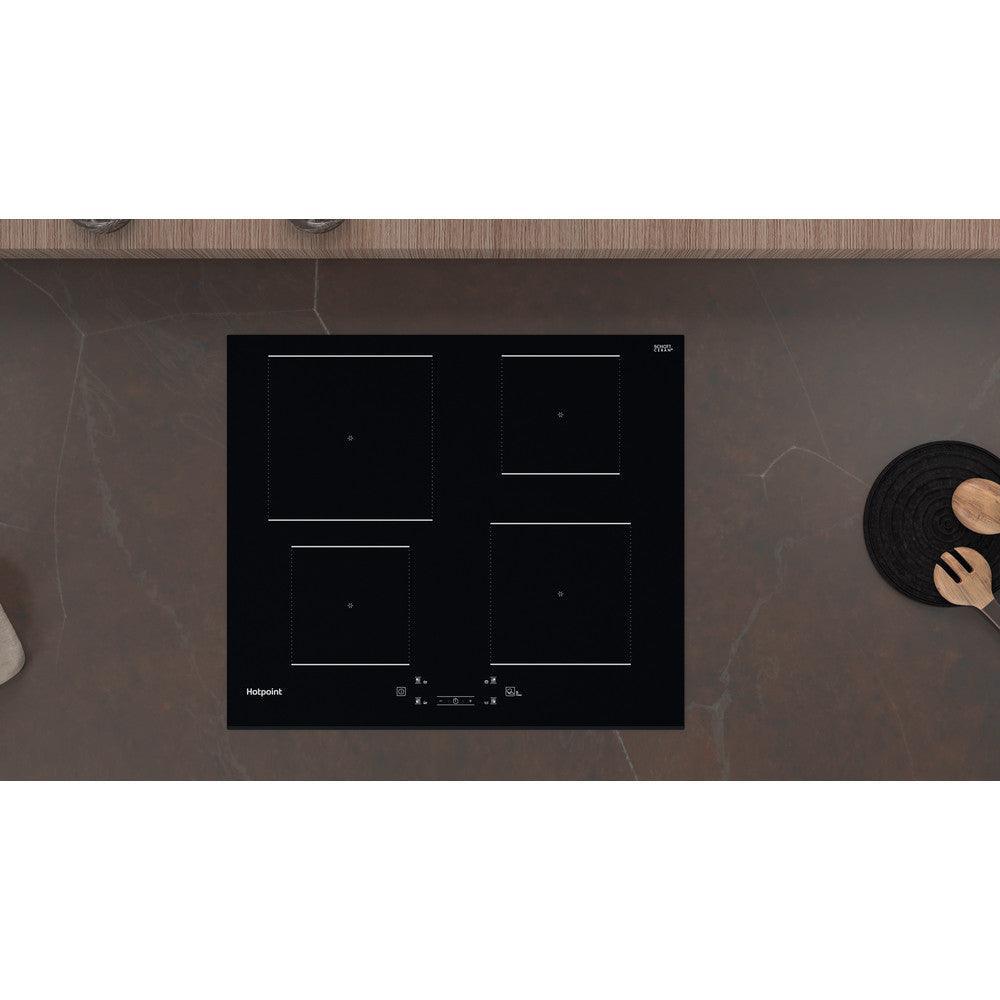 Clearance/Ex-Display Hotpoint 60CM 4 Zone Ceramic Induction Hob - Black | TQ4160SBF from DID Electrical - guaranteed Irish, guaranteed quality service. (6977524793532)