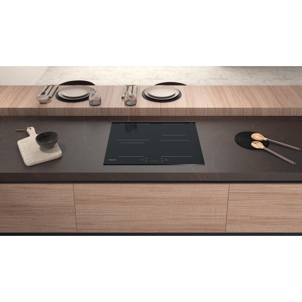 Clearance/Ex-Display Hotpoint 60CM 4 Zone Ceramic Induction Hob - Black | TQ4160SBF from DID Electrical - guaranteed Irish, guaranteed quality service. (6977524793532)