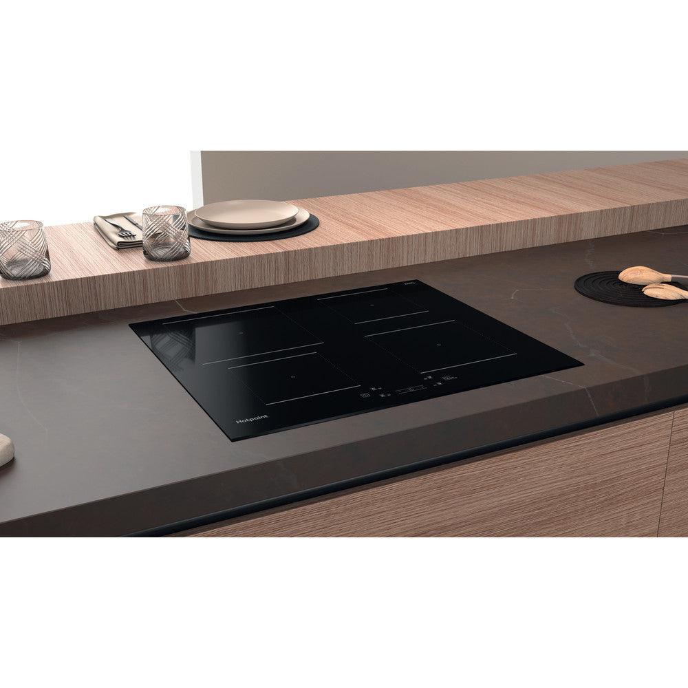 Clearance/Ex-Display Hotpoint 60CM 4 Zone Ceramic Induction Hob - Black | TQ4160SBF from DID Electrical - guaranteed Irish, guaranteed quality service. (6977524793532)