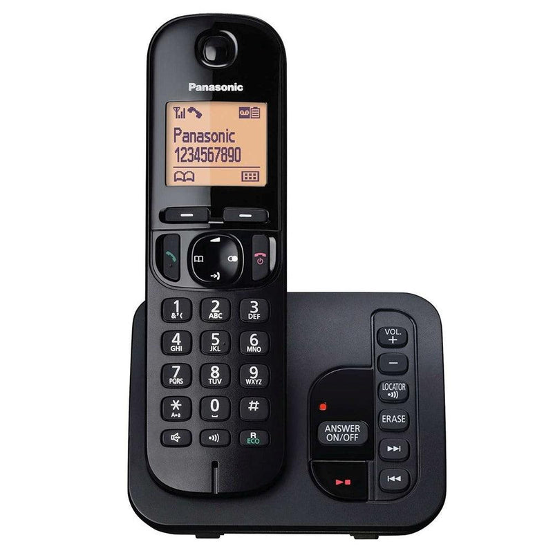 Panasonic Digital Cordless DECT Phone - Black | KX-TGC220 (6968645484732)