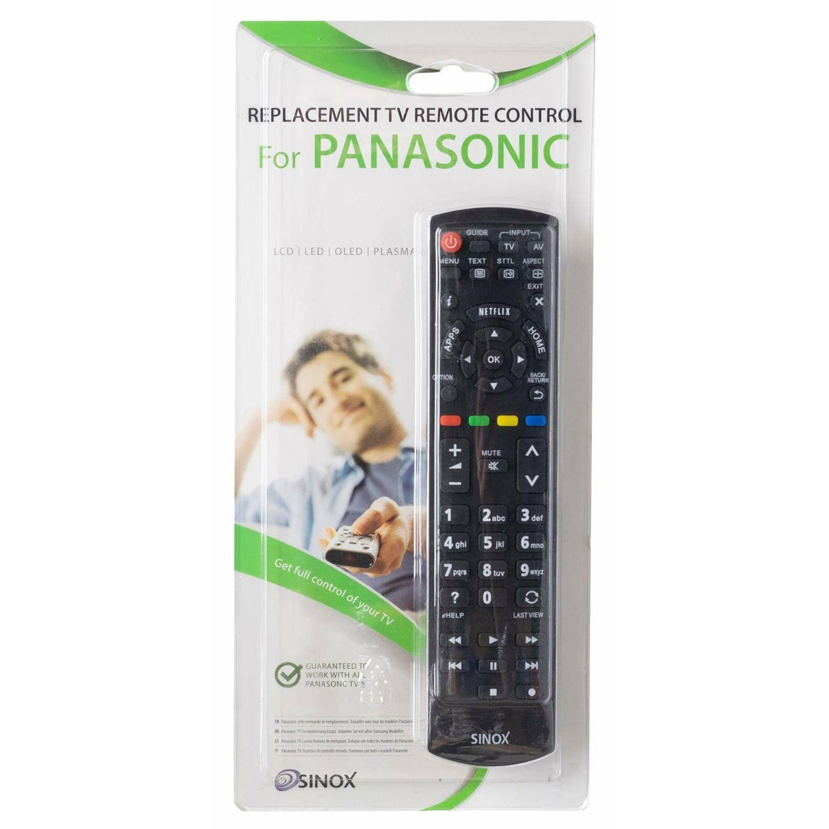 Panasonic Sinox Remote Control - Black | 018180 (7263474614460)