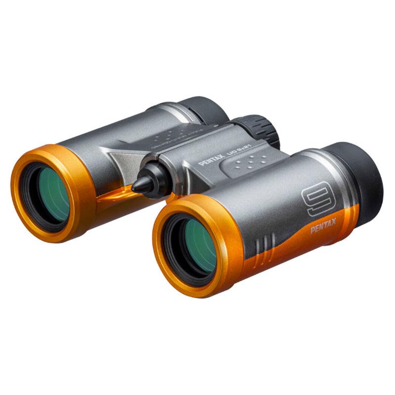 Pentax UD 9x21 Roof Prism Binoculars - Grey & Orange | 61814 from DID Electrical - guaranteed Irish, guaranteed quality service. (6977590591676)