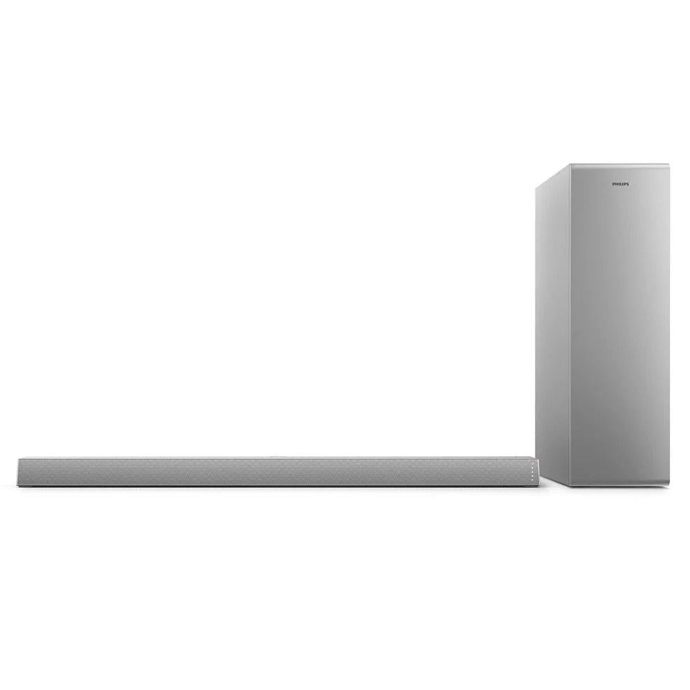 Philips 2.1 Channel Soundbar Speaker with Wireless Subwoofer - Silver | TAB6405/10 from DID Electrical - guaranteed Irish, guaranteed quality service. (6977687650492)