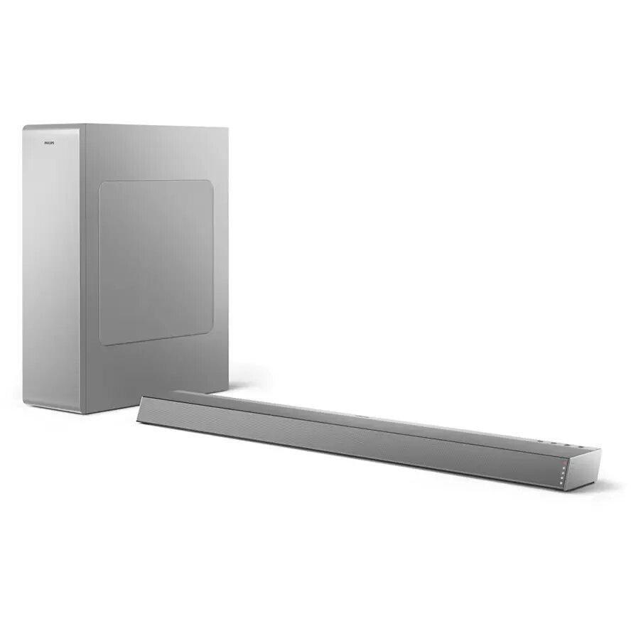 Philips 2.1 Channel Soundbar Speaker with Wireless Subwoofer - Silver | TAB6405/10 from DID Electrical - guaranteed Irish, guaranteed quality service. (6977687650492)