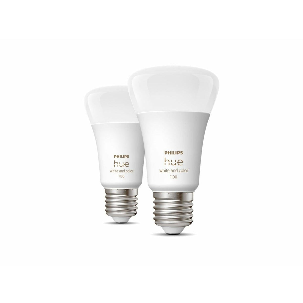 Philips Hue White and Colour E27 Smart LED Bulb - Pack of 2 | 929002468802 (7489357709500)
