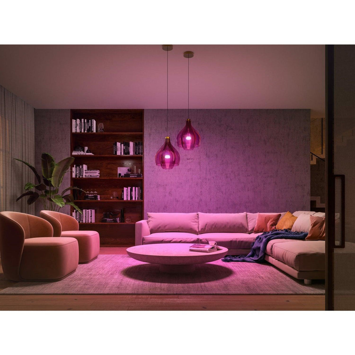 Philips Hue White and Colour E27 Smart LED Bulb - Pack of 2 | 929002468802 (7489357709500)